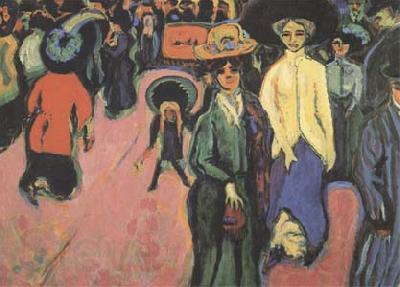 Ernst Ludwig Kirchner The Street (mk09) Germany oil painting art
